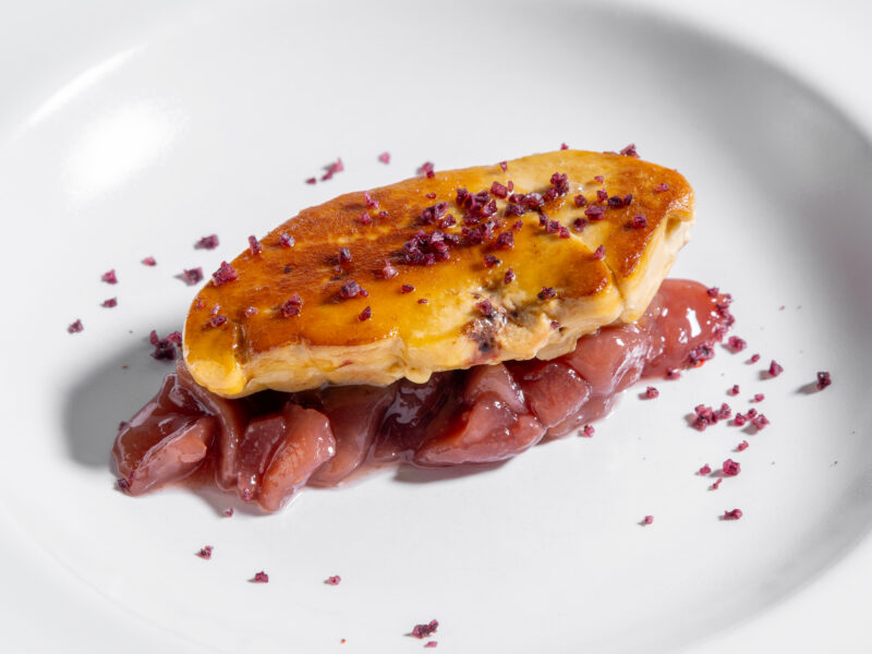 Foie sobre lecho de compota Casa Belarmino
